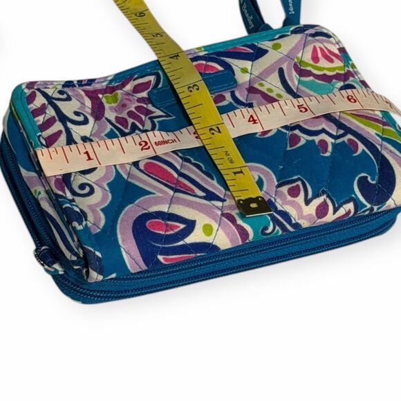 VERA BRADLEY Women’s Blue Multicolor Waikiki Paisley Wallet - Picture 6 of 6
